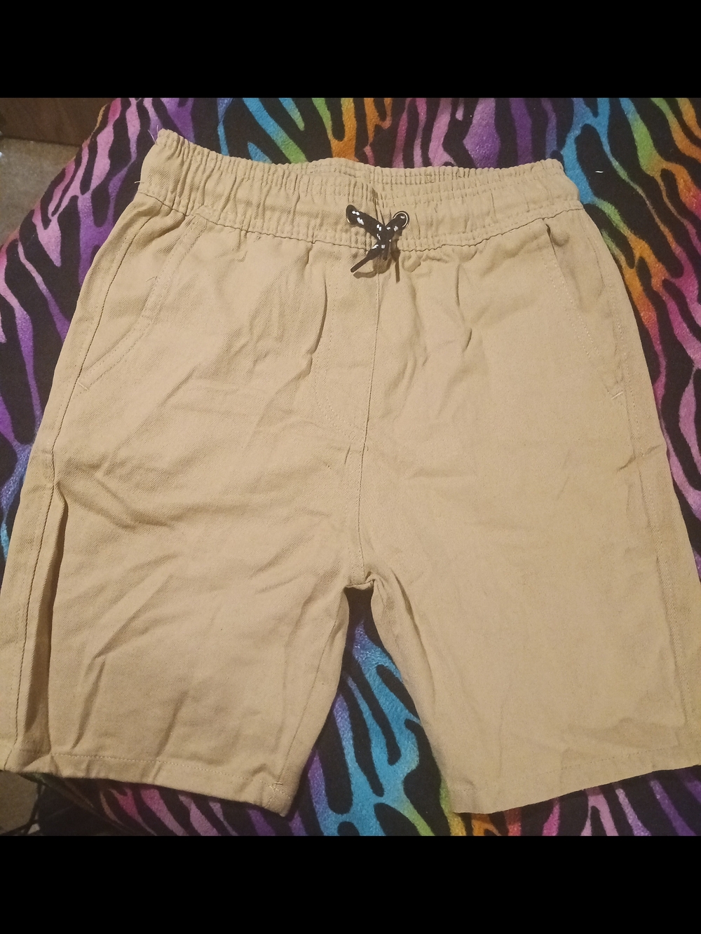 Kids Tan Drawstring Shorts